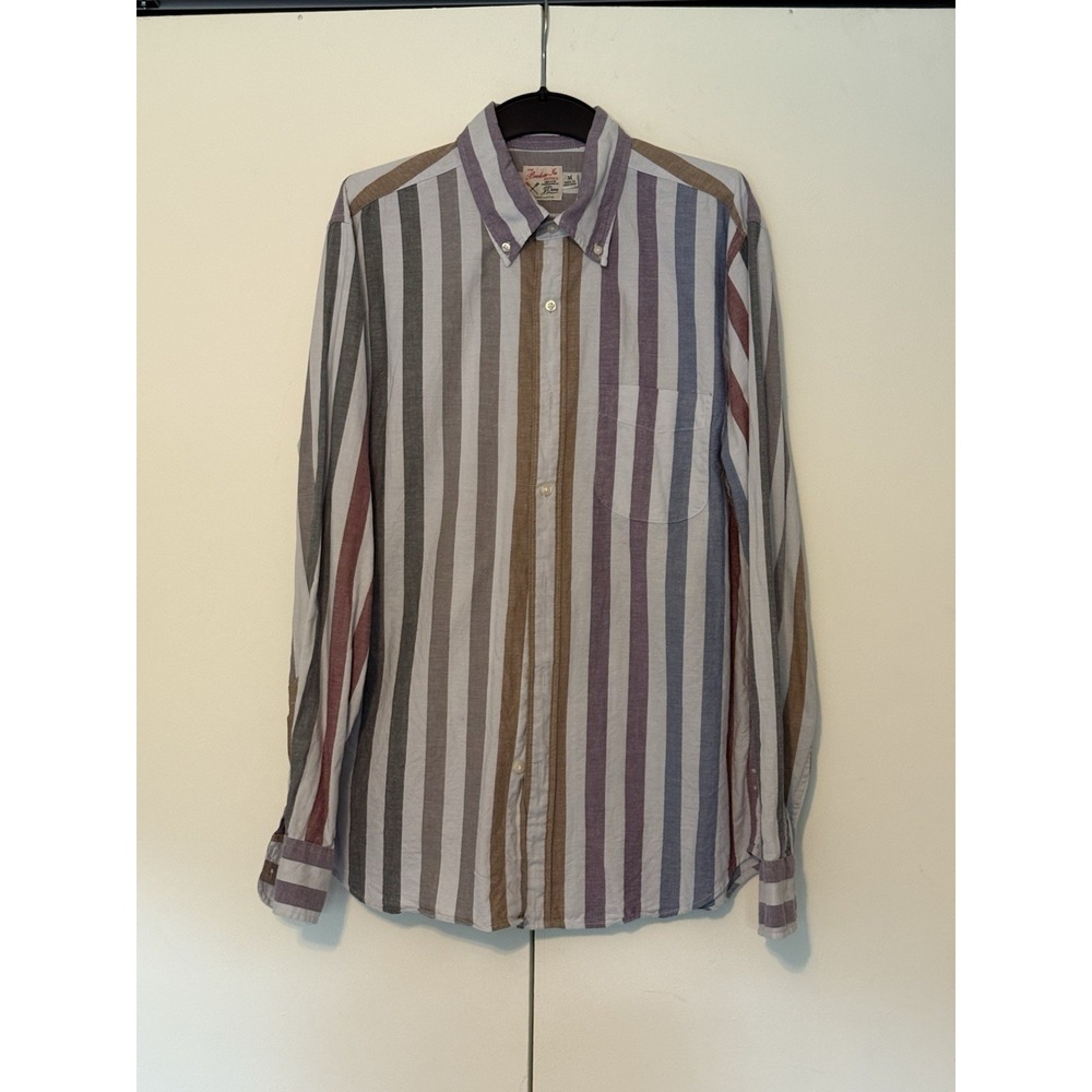 J. Crew Shirt Men's Multicolor Sz M Medium The Broken-In Oxford Organic Cotton